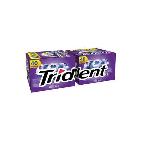 Mondelez Caja Chicles Adams Trident 4S Mora 40C/40P-DespensayMas-Mondelez