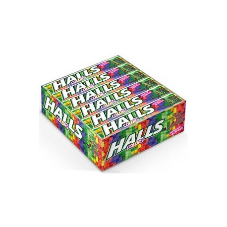 Mondelez Caja Dulces Halls Colors 30C/12P-DespensayMas-Mondelez