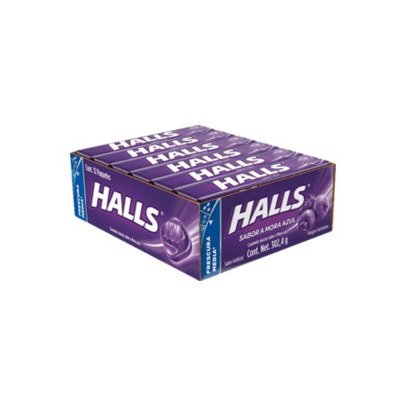 Mondelez Caja Dulces Halls mora azul 30C/12P-DespensayMas-Mondelez