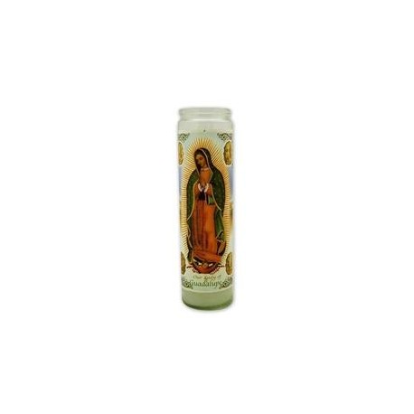 MayoreoTotal Caja Veladora Imagen Virgen de Guadalupe Con Farol 20P-DespensayMas-MayoreoTotal