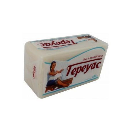 La Corona Caja Jabon de Lavanderia Tepeyac con Envoltura Blanco 400G/25P-DespensayMas-La Corona