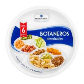 Member´s Mark Platos Botaneros Member's Mark Desechables 6P - ZK-DespensayMas-Member´s Mark