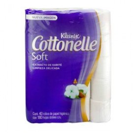 Kimberly Clark Papel Higiénico Kleenex Cottonelle Soft Care 40P - ZK-DespensayMas-Kimberly Clark