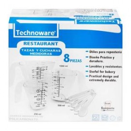 Technoware Tazas y Cucharas Medidoras Technoware 8P - ZK-DespensayMas-Technoware