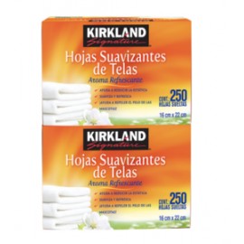 Kirkland Kirkland Signature hojas suavizantes de telas 2P/250H - KOZ-DespensayMas-Kirkland