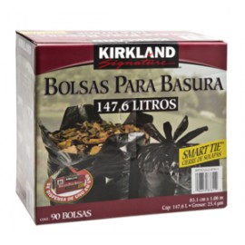 Kirkland Kirland Signature bolsas para basura de plástico 147L/90P - KOZ-DespensayMas-Kirkland