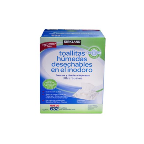 Kirkland Toallitas humedas desechables Kirkland 632P - KOZ-DespensayMas-Kirkland