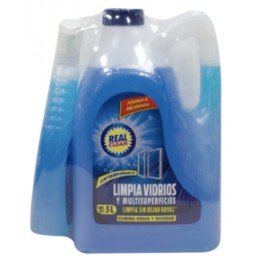 Real Clean Limpiador para vidrio Real Clean 5L - KOZ-DespensayMas-Real Clean