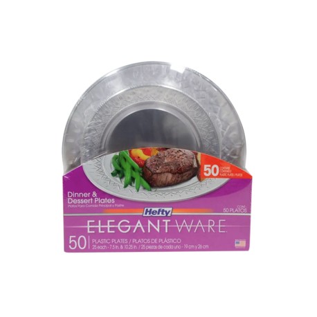 Elegantware Platos de plastico Elegantware 50P - KOZ-DespensayMas-Elegantware