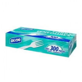 Dixie Tenedores Desechables Dixie con 300 piezas - Dixie ZK-DespensayMas-Dixie