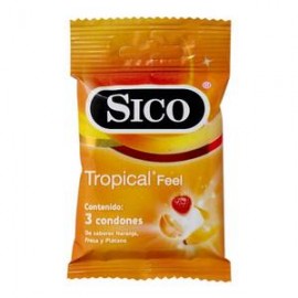 Sico Condones Sico Tropical Feel 3P-DespensayMas-Sico