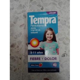 MayoreoTotal Jarabe Tempra sabor fresa frasco con 120 ml-DespensayMas-MayoreoTotal