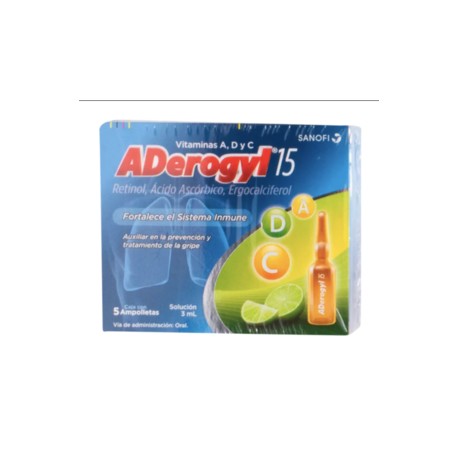 Sanofi Aventis Aderogyl 15 con Vitaminas A C y D 30M - KOZ-DespensayMas-Sanofi Aventis