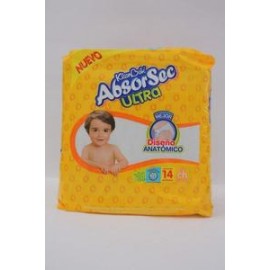 Kimberly Clark Caja Pañal Absorsec Chico 14P/8P-DespensayMas-Kimberly Clark