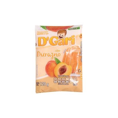 D´Gari Caja Gelatina Durazno D´Gari 120G/50P-DespensayMas-D´Gari