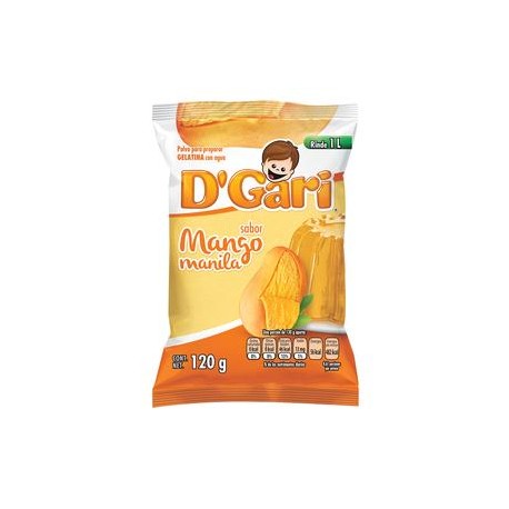 D´Gari Caja Gelatina Mango D´Gari 120G/50P-DespensayMas-D´Gari