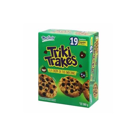 Marinela Triki Trakes Marinela Galleta con chispas de chocolate 19P/51G - ZK-DespensayMas-Marinela