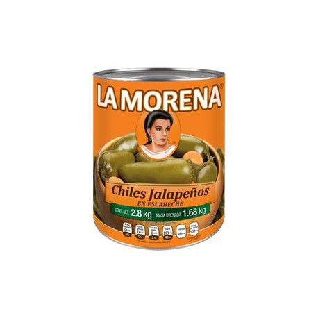 La Morena Chiles Jalapeños La Morena en Escabeche 2.8K - ZK-DespensayMas-La Morena