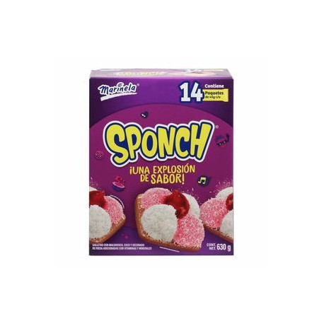 Marinela Sponch Marinela Galleta con Malvavisco 630g- ZK-DespensayMas-Marinela