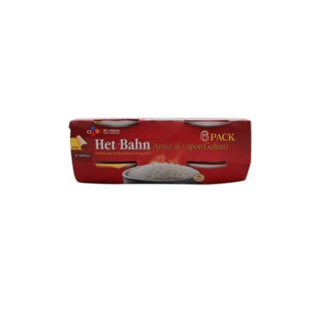 Het Bahn Arroz al vapor gohan blanco 6P/210G - KOZ-DespensayMas-Het Bahn