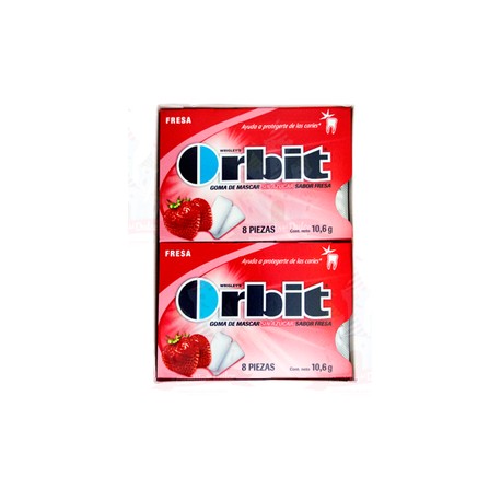 Mondelez Caja Chicle Orbit 8S Fresa 24C/12P-DespensayMas-Mondelez