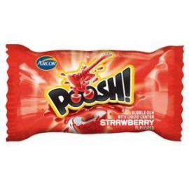 Arcor Caja Chicle Relleno Poosh Fresa 18C/40P-DespensayMas-Arcor